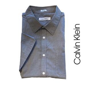 Calvin Klein Houndstooth Check Shirt - Size XL